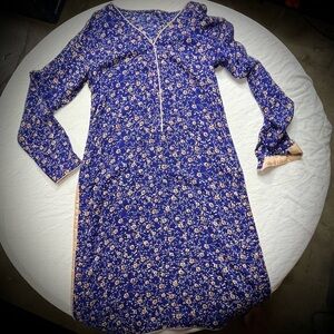 Rayon Long Sleeve‎ Lightweight Midi Dress